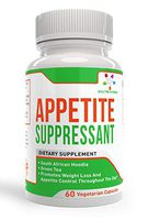 Appetite Suppressant 60 Capsules - S. African Hoodia and Green Tea Extract Control Appetite, Support Weight Loss, Increase Energy and Metabolism, Made in USA