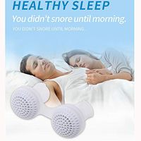 2-in-1 Upgrades Anti Snoring Devices Air Purifier Filter Snoring Solution Nasal Dilator Ease Breathing Snore Stopper Sleeping Aid Device for Women Men (White, Small)