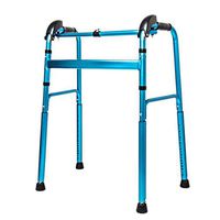 ZHPRZD Disabled Walker Stair Walker Elderly Disabled Walking Folding Up and Down Slope Assisted Lower Limb Standing Rehabilitation 52cm Window 45cm × 76cm Aluminum Blue