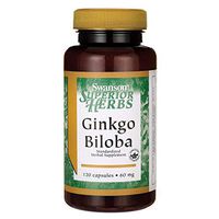 Swanson Ginkgo Biloba (Standardized) 60 Milligrams 120 Capsules