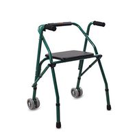 LJHHH Folding Rollator Walker,Lightweight Walking Frame,Aluminium Walking Mobility Aid,with Wheels with Seat Assisted Walking,Carrying Capacity of 100 Kg