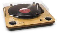 ION Audio Max LP | Three Speed Vinyl Conversion Turntable with Stereo Speakers, USB Output to Convert Vinyl Records to Digital Files and Standard RCA & Headphone Outputs