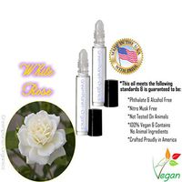 Set of 2x 10 ML Bottles: White Rose Fragrance Oil