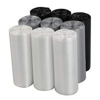 Wekiog 2.6 Gallon Trash Bags, Small Trash Can Liners, 225 Counts/ 9 Rolls(Clear, Grey, Black)