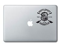 Hufflepuff Quidditch Team Hogwarts Harry Potter Printed Clear Vinyl Decal Sticker Compatible with Apple MacBook Pro Air 11" 12" 13" 15" All Years Laptop Trackpad Keyboard (13" Macbook (All Models))