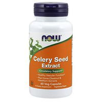 NOW Supplements, Celery Seed Extract, plus  Horse Chestnut and Hawthorn Extracts, 60 Veg Capsules