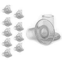 Andux Women Lady High-Heeled Protector Wear-Resistant Covers Shoes Care Product (10 Pairs, Transparent)-GGXT-01