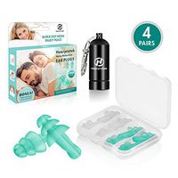 Hearprotek Ear Plugs for Sleeping, 4 Pairs Silicone Reusable Sound Blocking Sleep earplugs-Waterproof Noise Reduction Ear Plugs for Light Sleepers, snoring, Study, Work and Swimming 32SNR