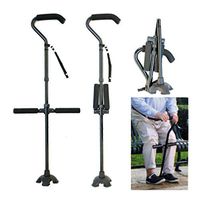 WXCC Walking Crutches (Aluminum), Lightweight Folding Walking Cane Walking Stick,Adjustable Walking Stick Mobility Aid