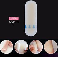 6PCS Gel Heel Grips Cushion Pads Self Adhesive Hydrocolloid Foot Patch Dressing Blister Back Heel Stickers Foot Protector High Heel Shoes Inserts for Relieve Pain (Style D-0.78'' x 2.36'')