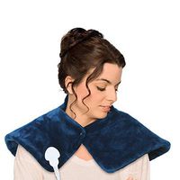 Deckey Neck Heating Pad, 18 x 25 inch，Moist Heat Therapy, Heating Pad for Neck and Shoulders, 3 Temperature Settings, Anti-overheating Automatic Power Off, Machine Washable