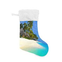 Christmas Socks Holiday Beach Personalized Santa Stocking 2pcs Set Gift Kids Fireplace/Restaurant/Hotel/Club/bar for Xmas Tree Decor