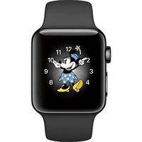 Renewed Apple Watch Series 2, 38mm Space Black Stainless Steel Case with Black Sport Band (Renewed)