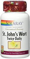 Solaray Guaranteed Potency St. John's Wort Two Daily 450 mg Capsules, 60 Count