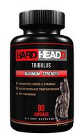 HARD HEADD Tribulus Powder Extract Maximum Strength Contains 45% Saponins Promotes Men's Reproductive Health Improves Lean Muscle Mass Supplement for Sport Nutrition Balance USA Made 90 Capsules