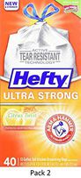 Hefty Slider Jumbo Food Storage Bags - 2.5 Gallon Size, 12 Count, 2 Pack