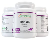 NutraBulk Omega-3 Fish Oil Soft Gels 1000 Count