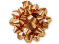 MATTE METALLIC HOLIDAY GOLDConfetti Bows ~ 4" dia. Bows (2 unit, 100 pack per unit.)
