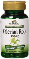 Valerian Root 450mg Extract 60 Caps by Windmill