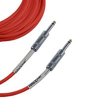 Ploynk 1/4 to 1/4 mono TS Instrument Straight Patch Cable 7 FT foot long Red