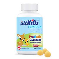 allKiDz Probiotic Gummies for Kids Children Digestive Health and Immunity Supplement, No Refrigeration Required, 80 Count…