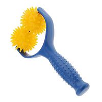 Sanmubo Handheld Massage Roller,Full Body Anti Cellulite 2 Wheels Manual Muscle Massager,Fascia and Anti Cellulite Roller Massager Muscle Roller