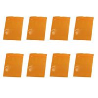 SUPVOX 100pcs Orange Sealing Bag Zipper Bag Ziplock Pouch Plastic Bag Dispenser Bags Reclosable Storage Bag for Food Snacks