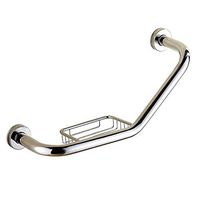 Byrhgood Stainless Steel Safety handrails Bathroom Shower Handle Grip 135 ° and The Hollow Storage Box