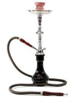 BLACK PRINCESS hooakh water glass vase set + pipes for shisha narguile smoking
