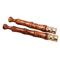 Handmade Pear Wood Cigarette Holder Metal Head Removable for Easy Cleaning (2.5×2)