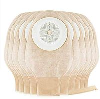 10 Disposable Colostomy Pouches - Stoma Bag with Closure for Colostomy Ileostomy Stoma Care, Cut-to-Fit, One-Piece System, The on 15-60 Mm