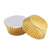 Warm party 0 Foil Baking Cups Cupcake Liners, Standard Sized, 200 Count (Gold),