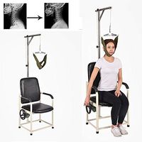 Neck Traction Device, Foldable Traction Chair for Relieving Neck Pain and Physical Therapy