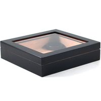 Chateau Black Window Top 15 Count Travel Cigar Humidor