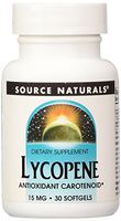 Source Naturals Lycopene, 15mg, 30 Softgels