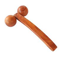 Whopper Relax 2 Massage Ball Roller with Long Handle, Handheld Wooden Full Body Massager for Back, Neck, Foot, Calf, Leg, Arm Deep Tissue Massager Relief for Sore Muscles