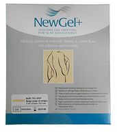 NewGel+ Silicone Gel Strips for Scar Management - 1inch x 6inch Strips Beige (4 per box)