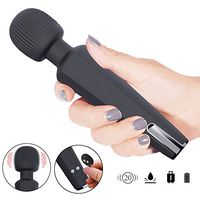 Wand Massager Cordless Electric Handheld Portable Waterproof Viberate Massager 20 Vibration Patterns Relaxation Massage for Neck Shoulder Back Body Massage, Sports Recovery Therapeutic Muscle