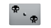 Magic The Gathering Decals- Black Mana 5in Set of Two (2x)