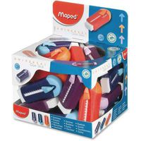 Helix Universal Gomstick Erasers Classpack - PVC-Free, Phthalate-Free, Self-Locking, Eco-Friendly - 20/Box - Assorted