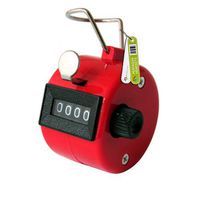 2 x RED Hand Tally Counter CLICKER