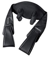 HoMedics Cordless True Touch Neck and Shoulder Massager with Heat, 3 Speeds, Rechargeable Battery, Reverse Function, Flex Handles, and Comfort Wrap