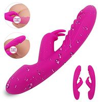 JIEBUSI 10 Frequency Rabbit Vibrarator Toy for Women Waterproof Massage Pleasure Toys for Adult Female Wand Six Tools
