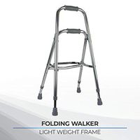 Days Hemi Walker, Mobility Aid for Elderly, Handicapped, Disabled users, One Arm or Hand Walker, Folding Walker, Aluminum Support Walker, Height Adjustable, Weight Capacity of Up to 300 Pounds