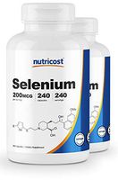 Nutricost Selenium 200mcg, 240 Veggie Caps (2 Bottles) - Non-GMO, Gluten Free L-Selenomethionine