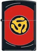 Zippo 218 Vinyl LP Record Black Matte Windproof Lighter
