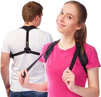 Posture Corrector for Men Women - Orthopedic Upper Back Support Brace - Adjustable Clavicle Kyphosis Brace - Natural Breathable Lumbar Supporter - XS-XL