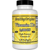 Healthy Origins Vitamin D3 Softgels, 120 Count