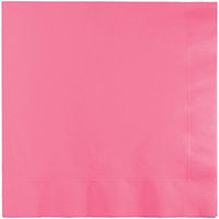 Creative Converting Table Needs, Lunch Napkins, Party Supplies, Candy Pink, 6.5" x 6.5", 20ct