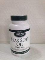 Food Plus Flax Seed Oil 1000 Mg Softgels - 60 Ea